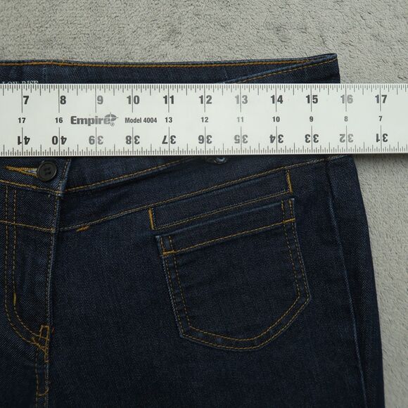 New York & Company Jeans Women's Size 8 Blue Low-Rise Flare Denim 31.5" Inseam - Picture 2 of 15